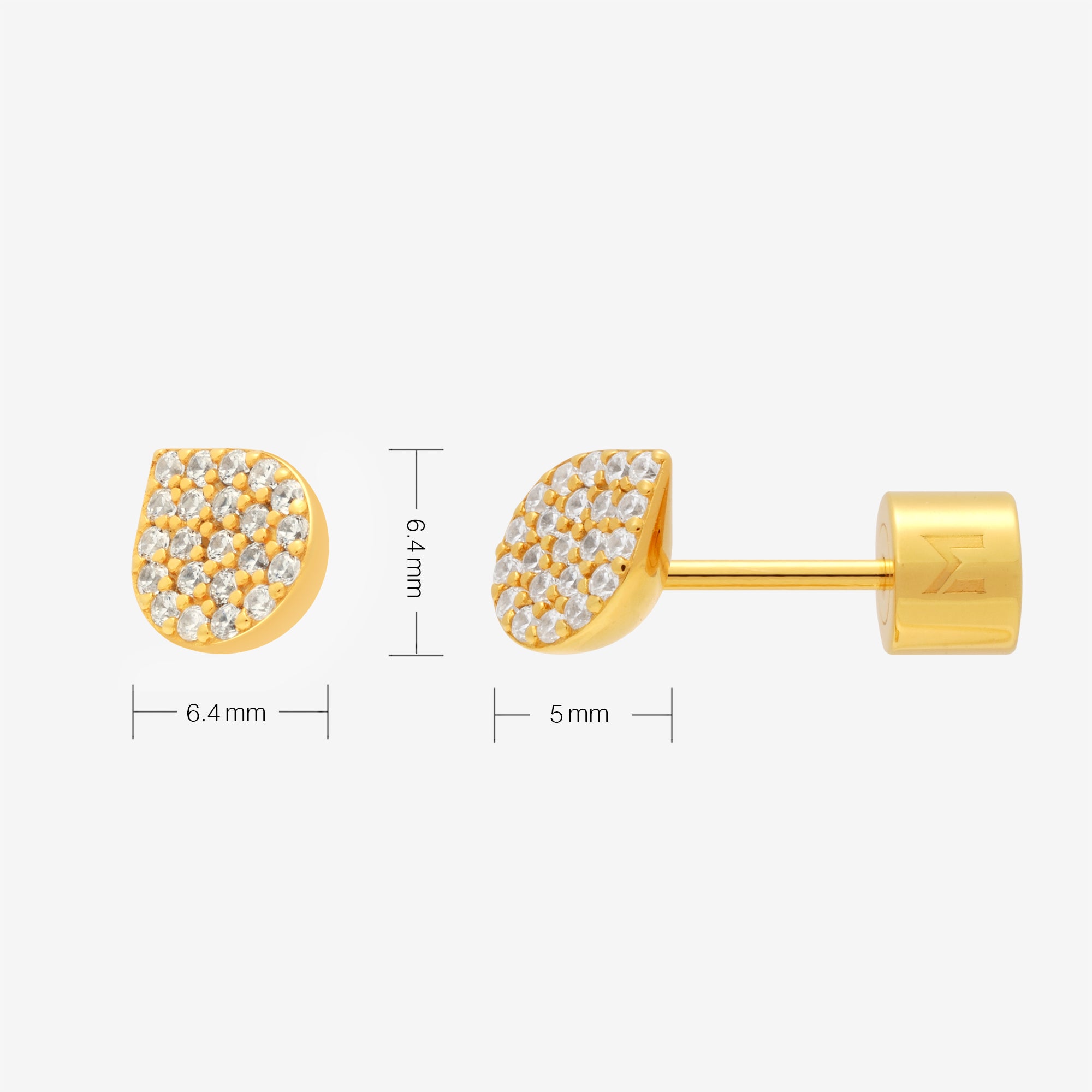 Waterdrop Bud Stud Earrings
