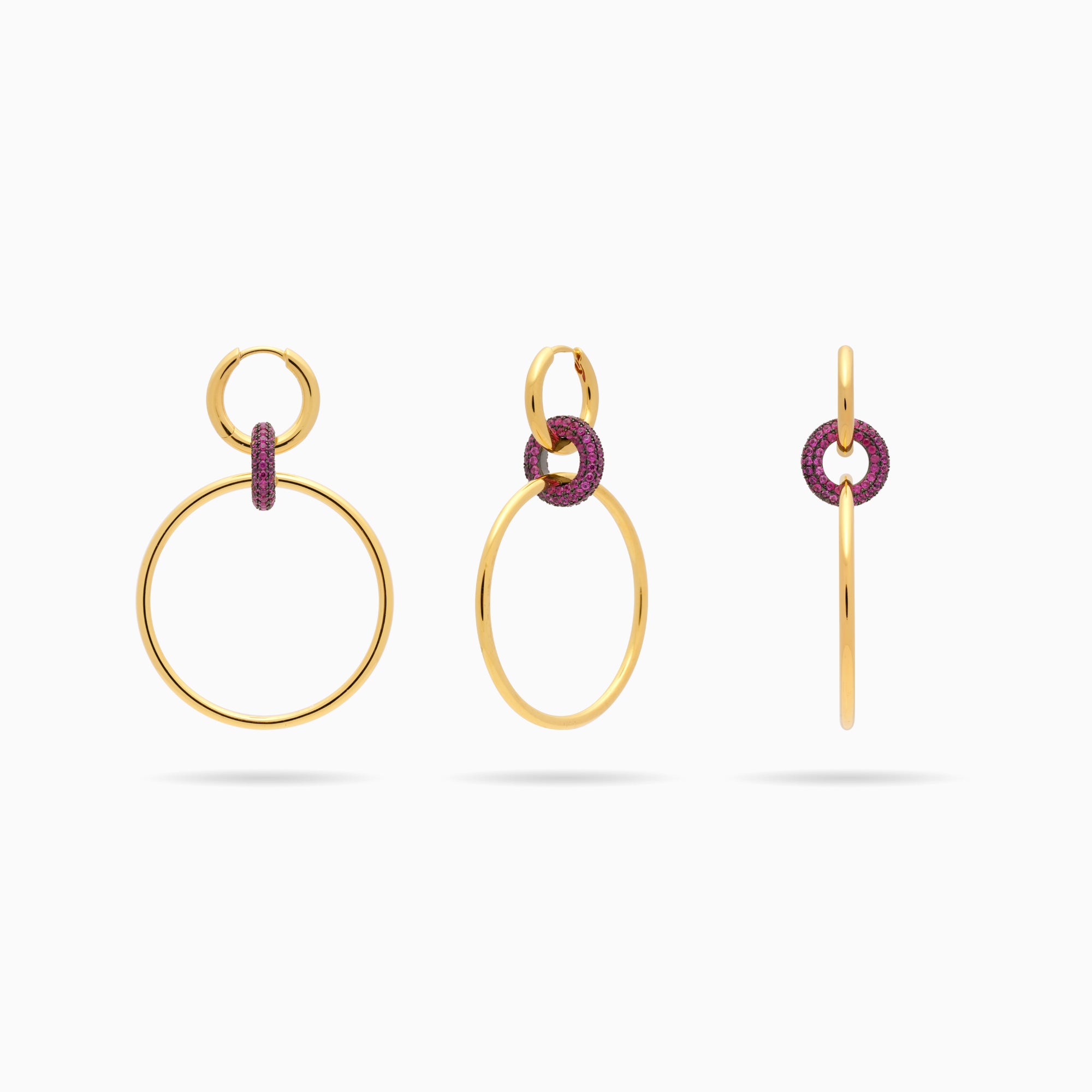 Large Hoop Link Earrings