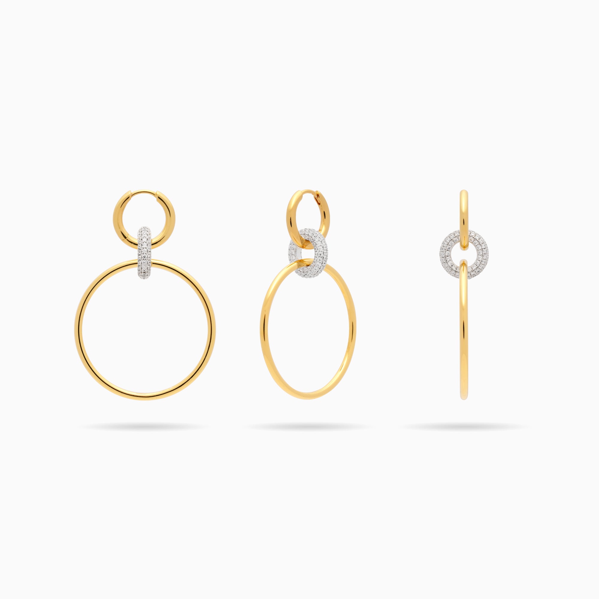 Large Hoop Link Earrings