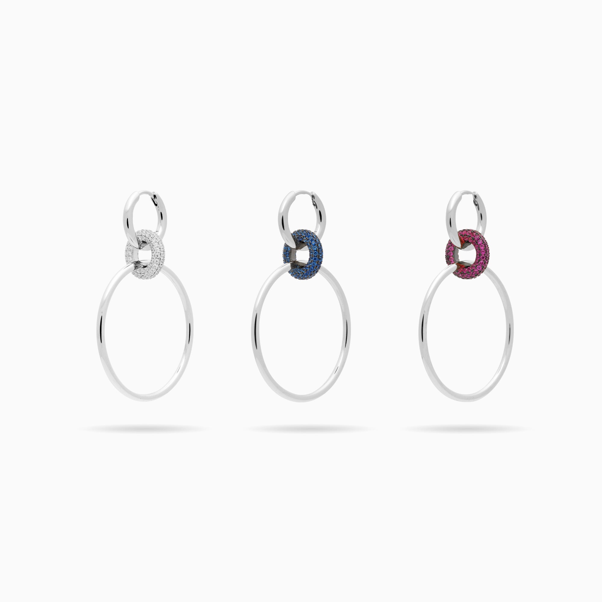 Large Hoop Link Earrings