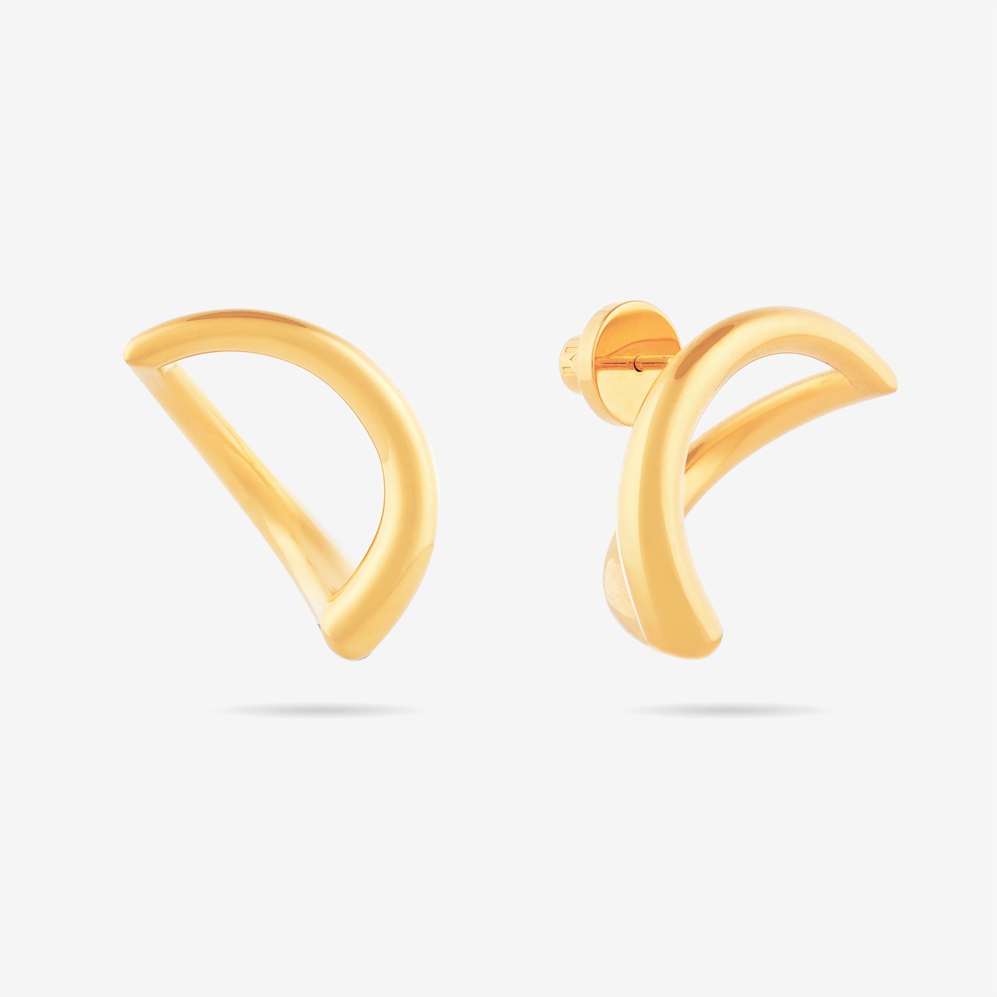 Abstract Crescent Moon Earrings
