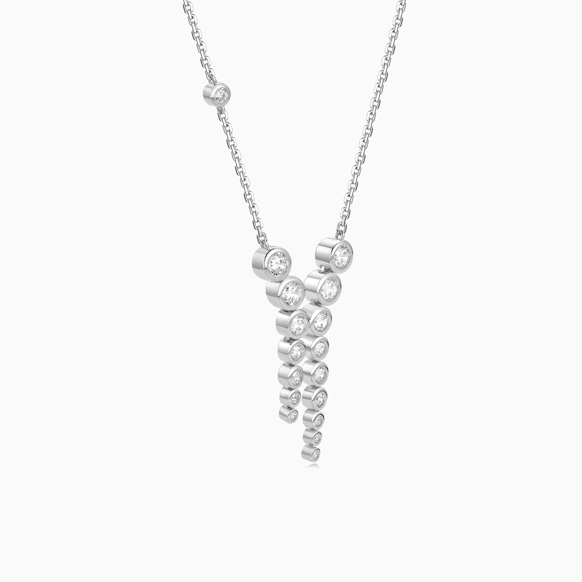 Bezel Set Link Necklace