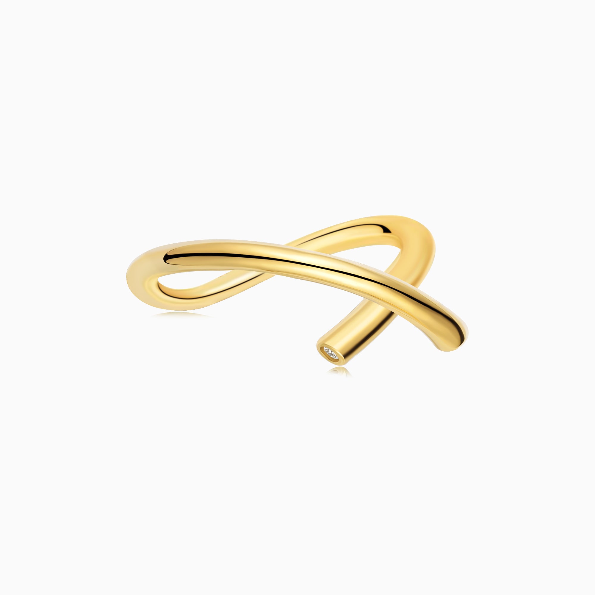 Abstract Embrace Ring