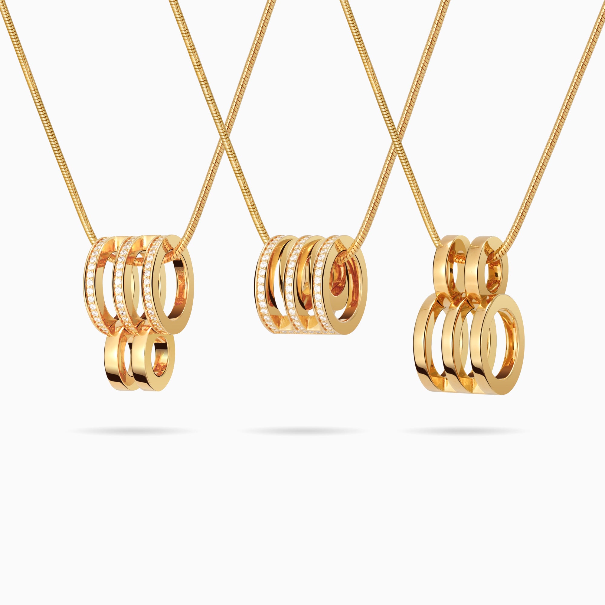 Kinetic Multi Hoop Necklace