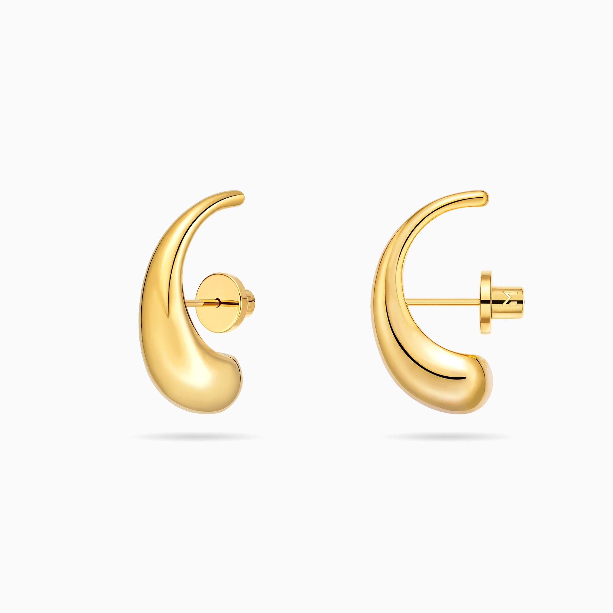 Abstract Curved Waterdrop Earrings