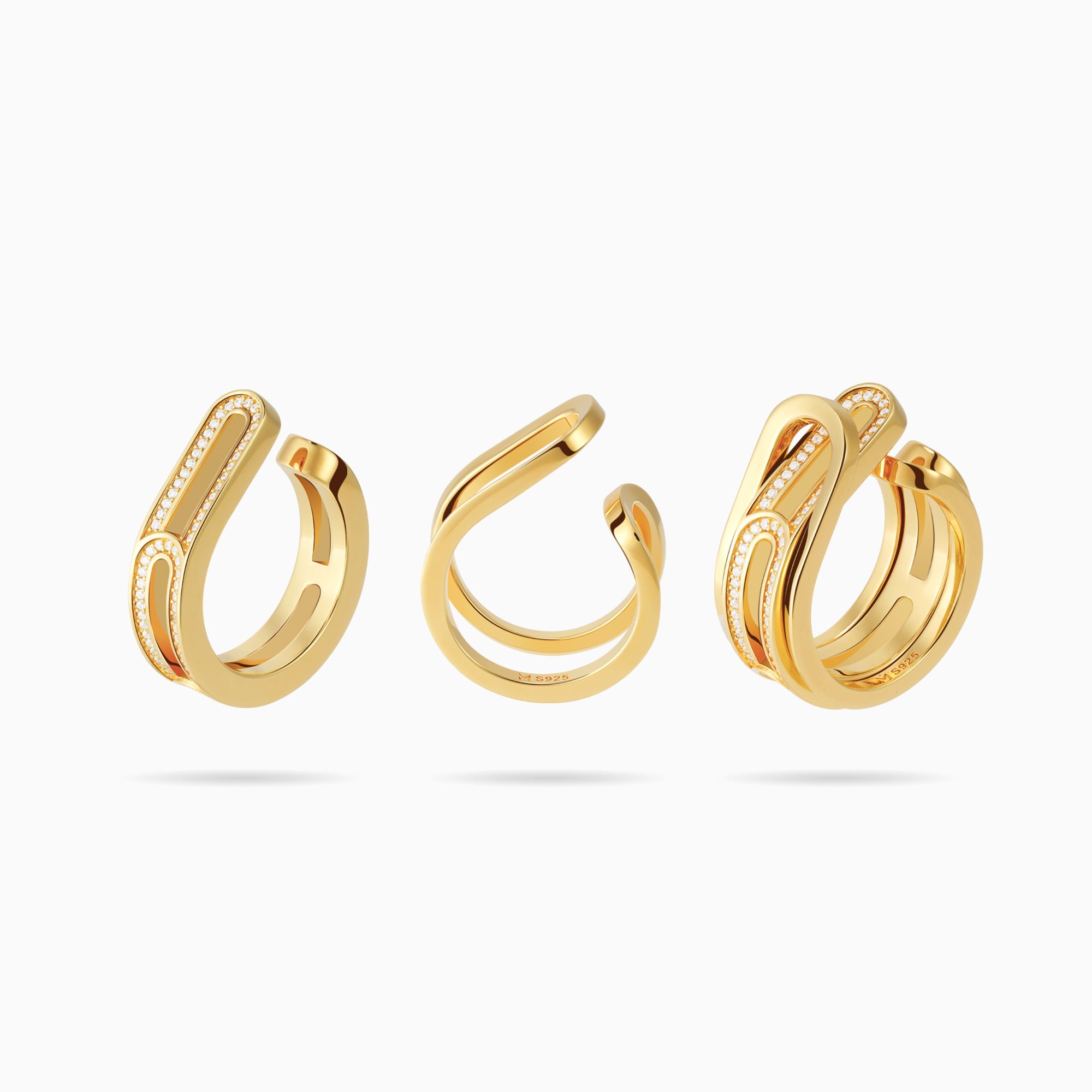 Budding Flower Ring Set