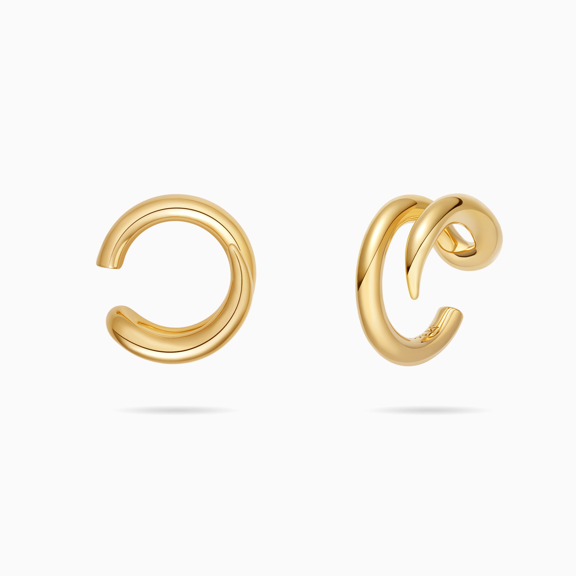 Pointed Double Band Ear Cuff