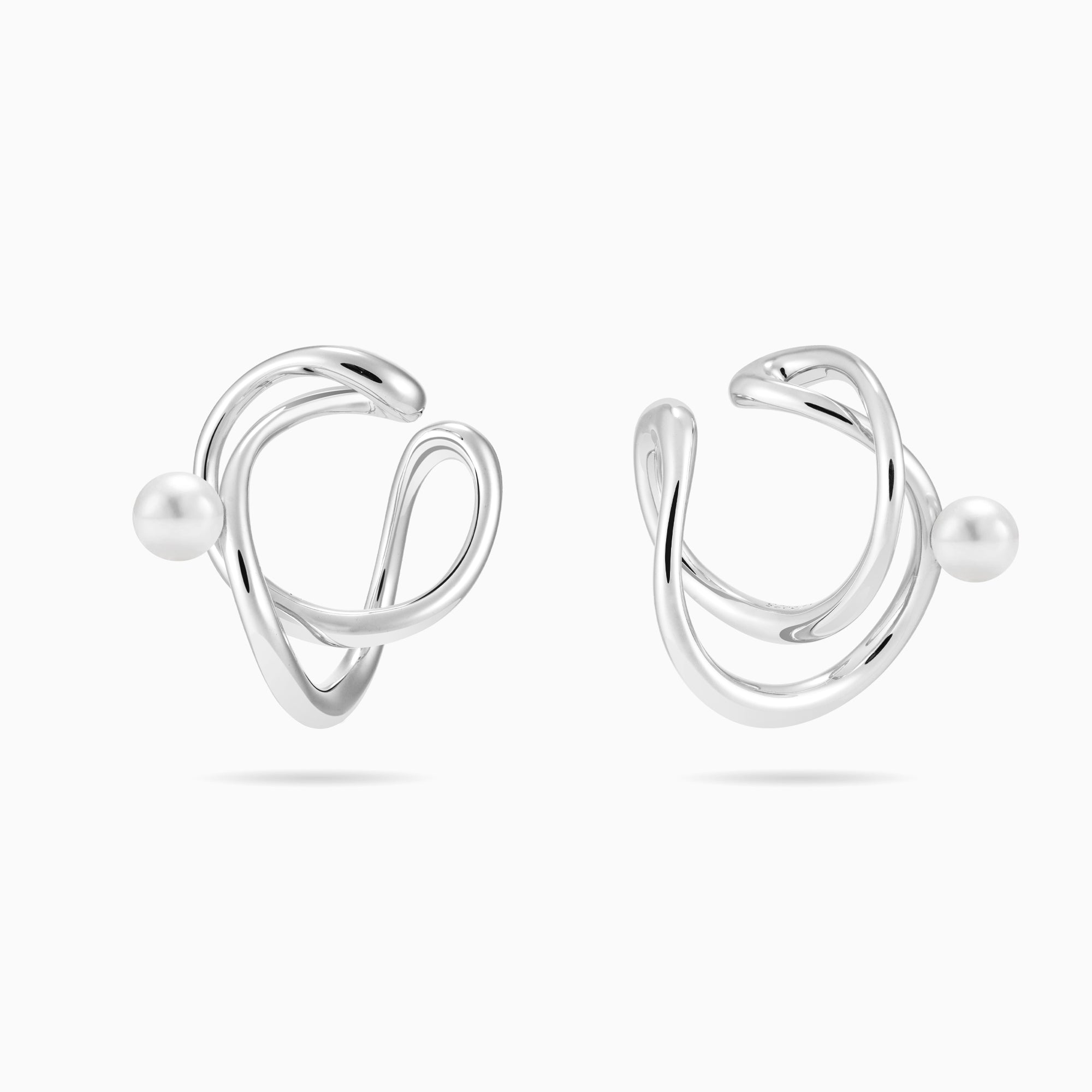 Infinity Pearl Ear Cuff