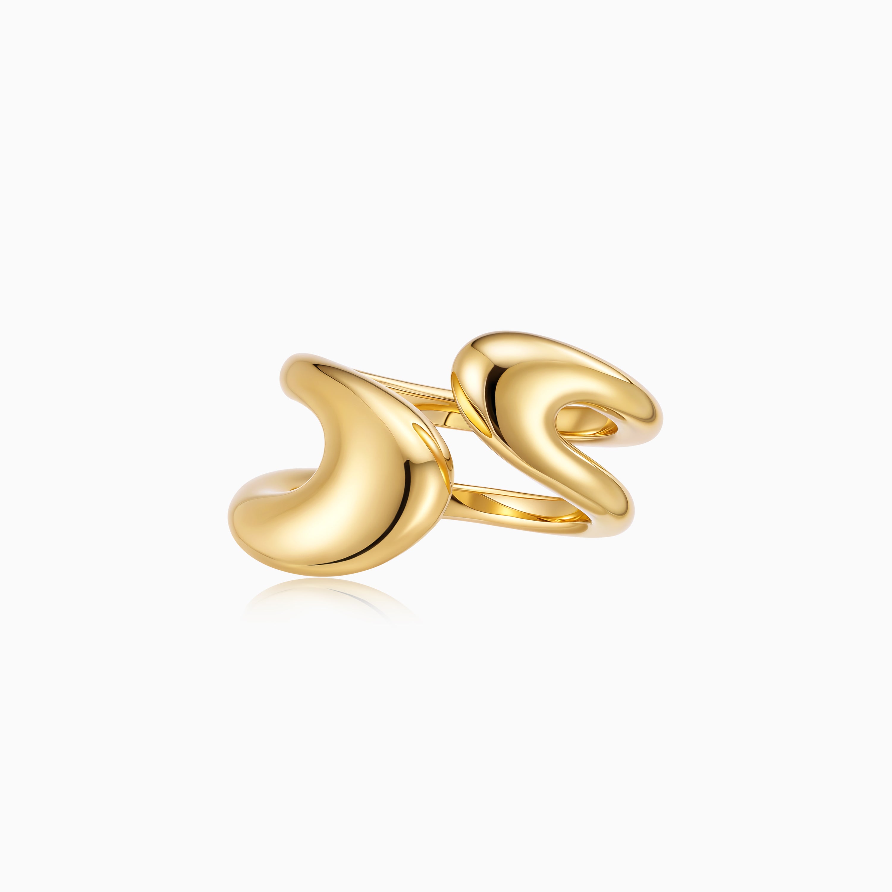 Double Band Open Ring – Meulien