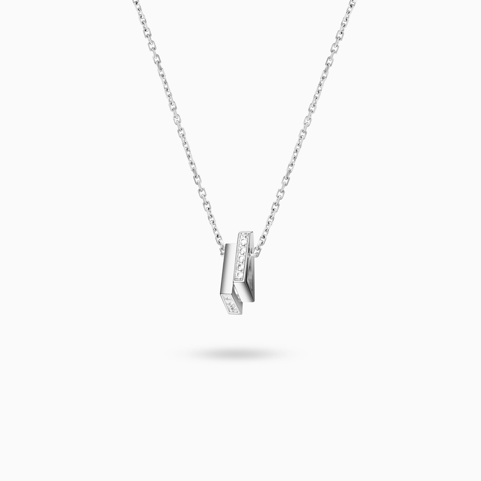 Triangular Mini Chain Double Mini Triangle Necklace – Meulien
