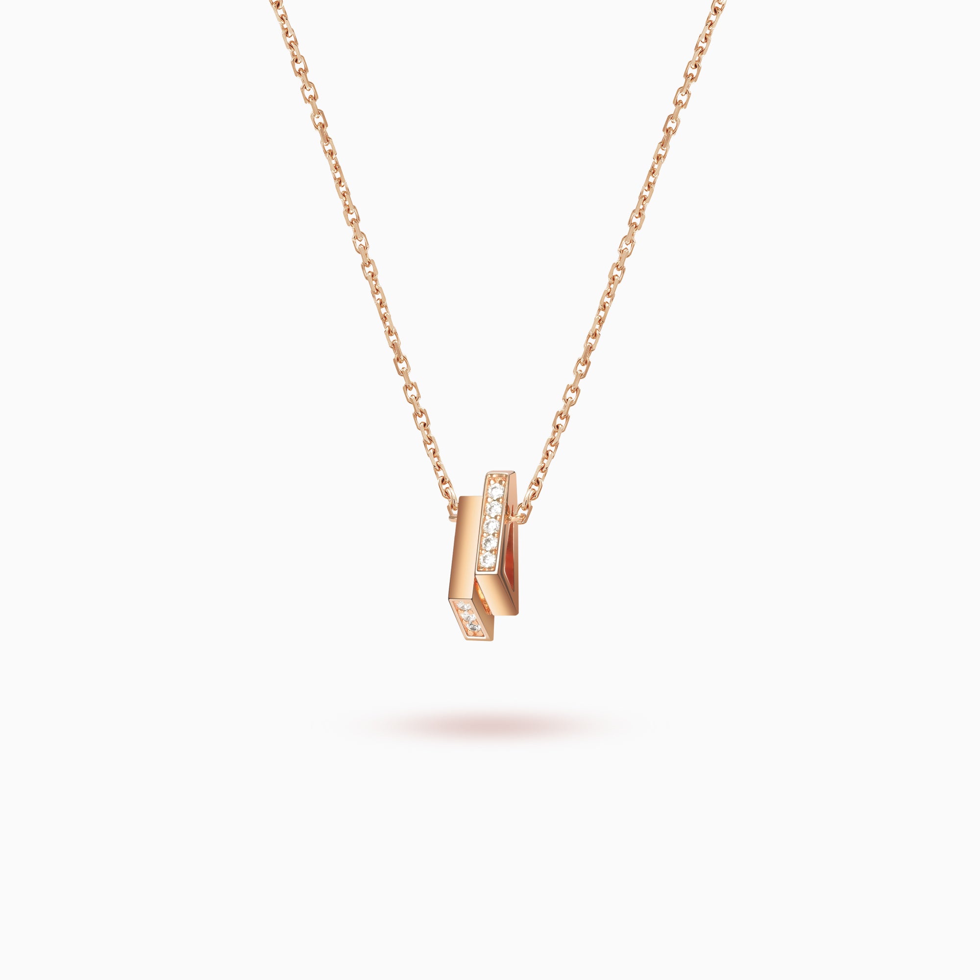 Double Mini Triangle Necklace