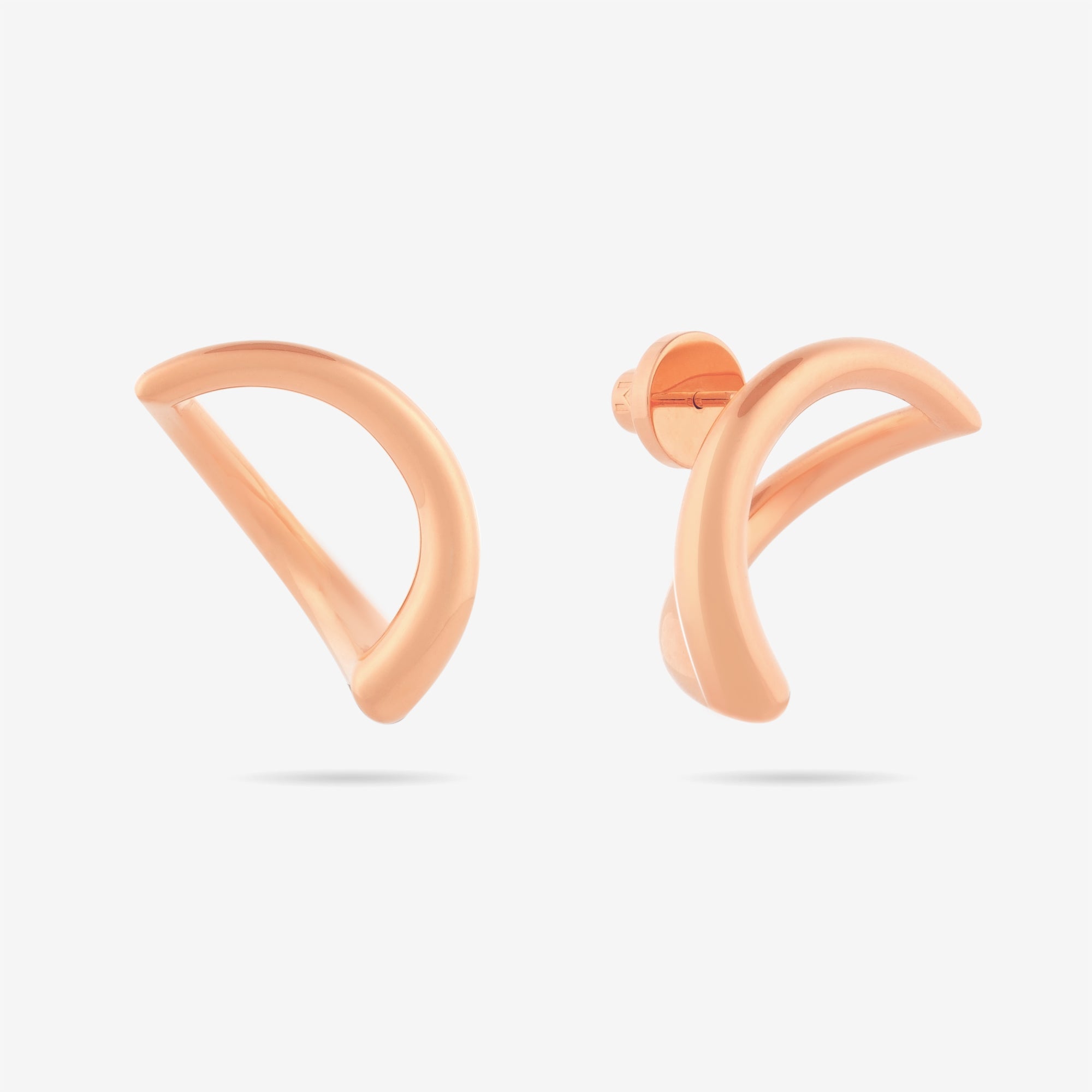 Abstract Crescent Moon Earrings