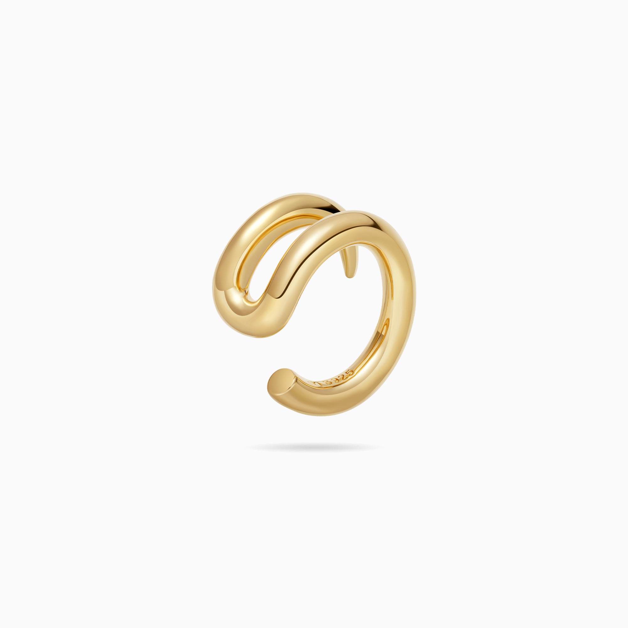 Pointed Double Band Ear Cuff