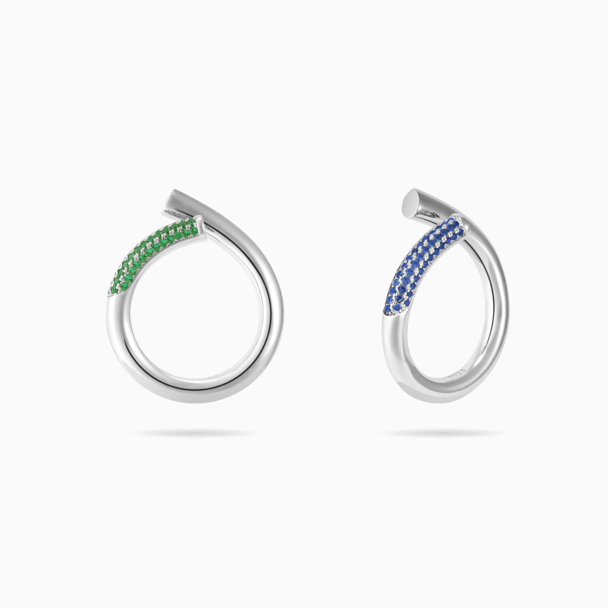 Open Twist Waterdrop Ring