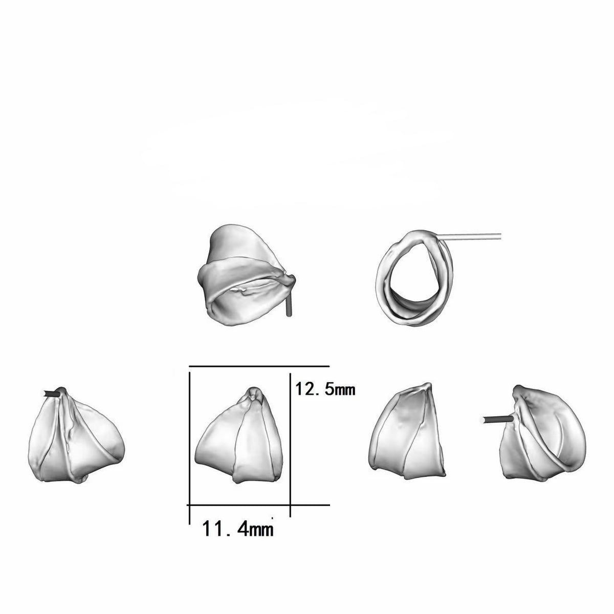 Organica Shell Stud Earrings