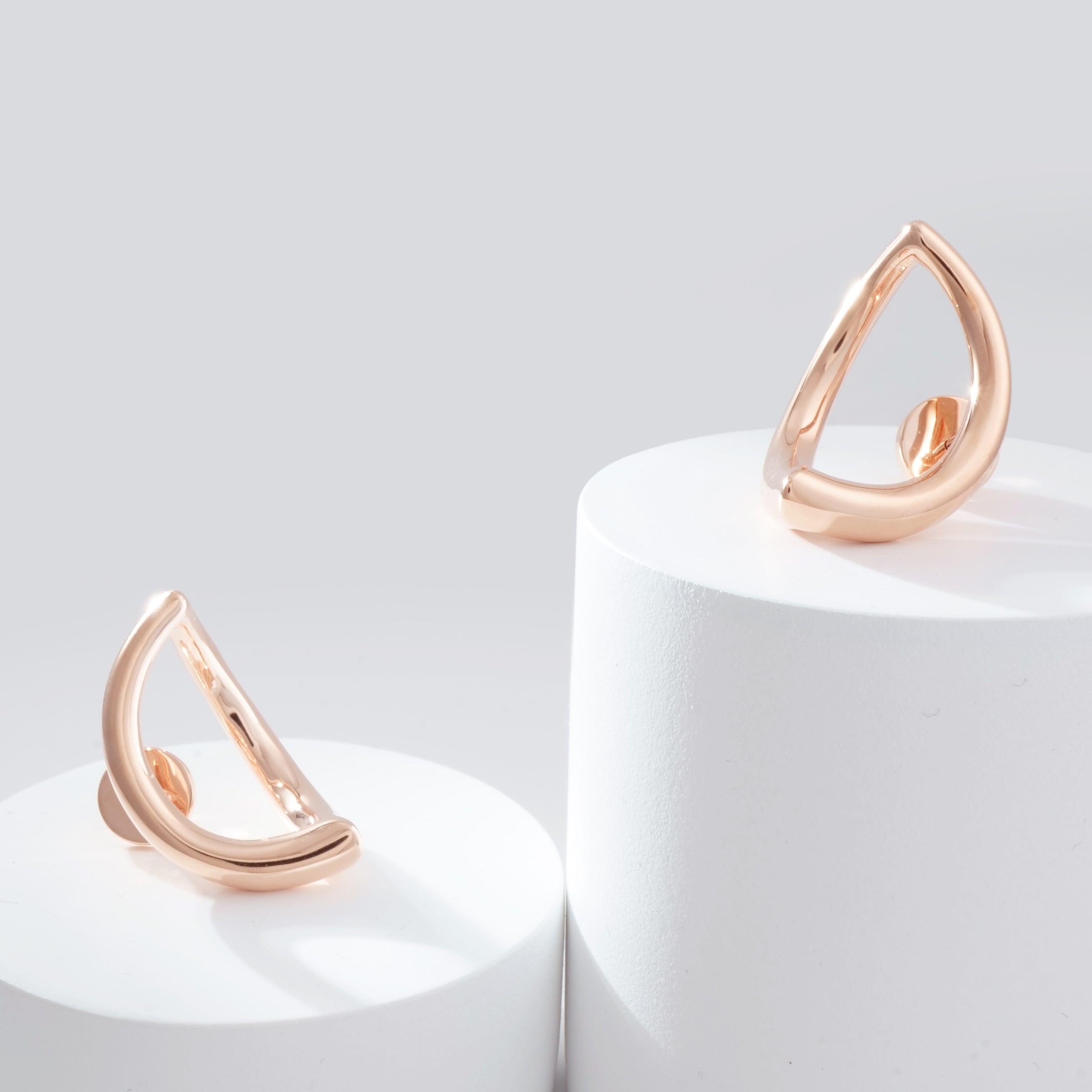 Abstract Crescent Moon Earrings