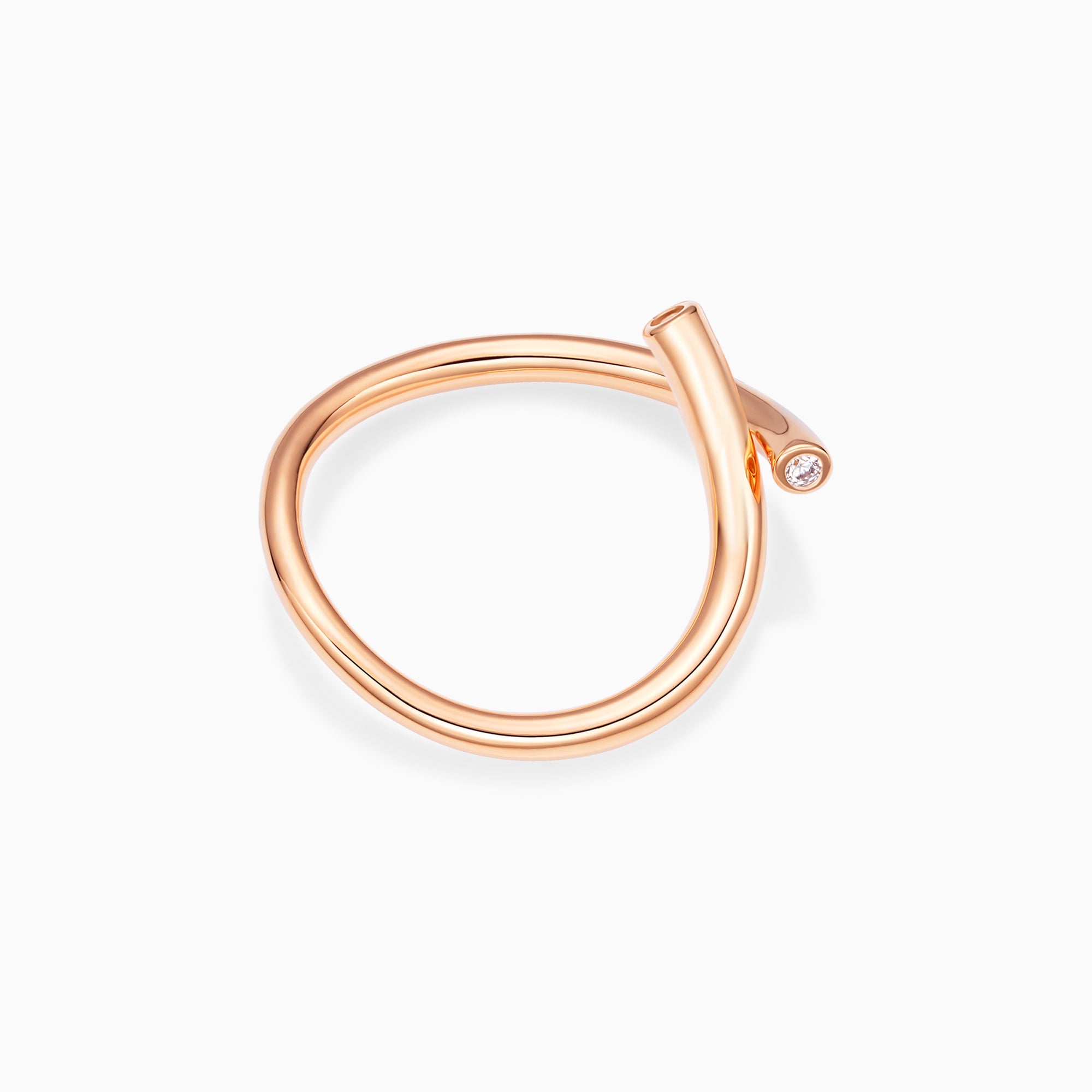 Abstract Embrace Ring