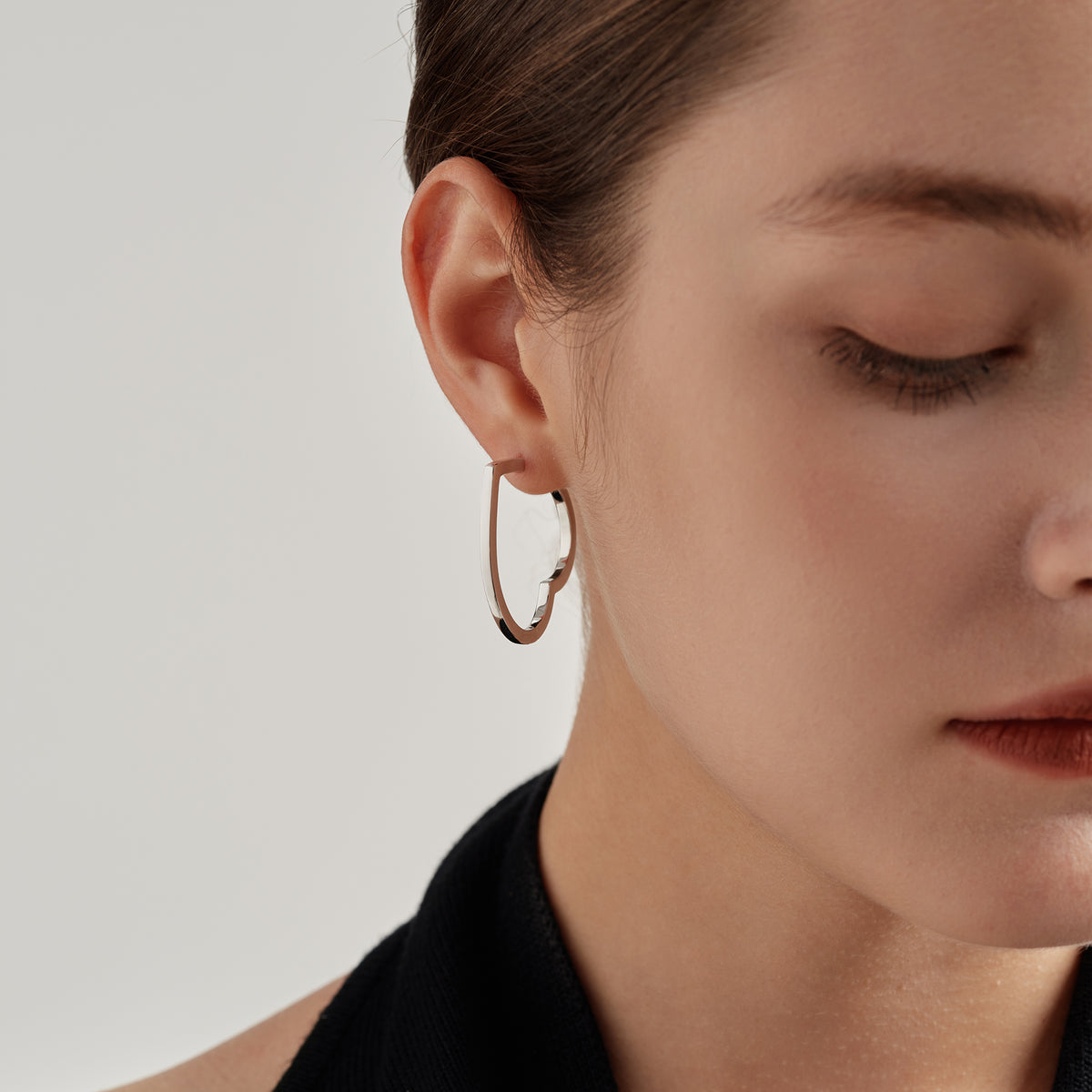Heart Large Hoop Earrings