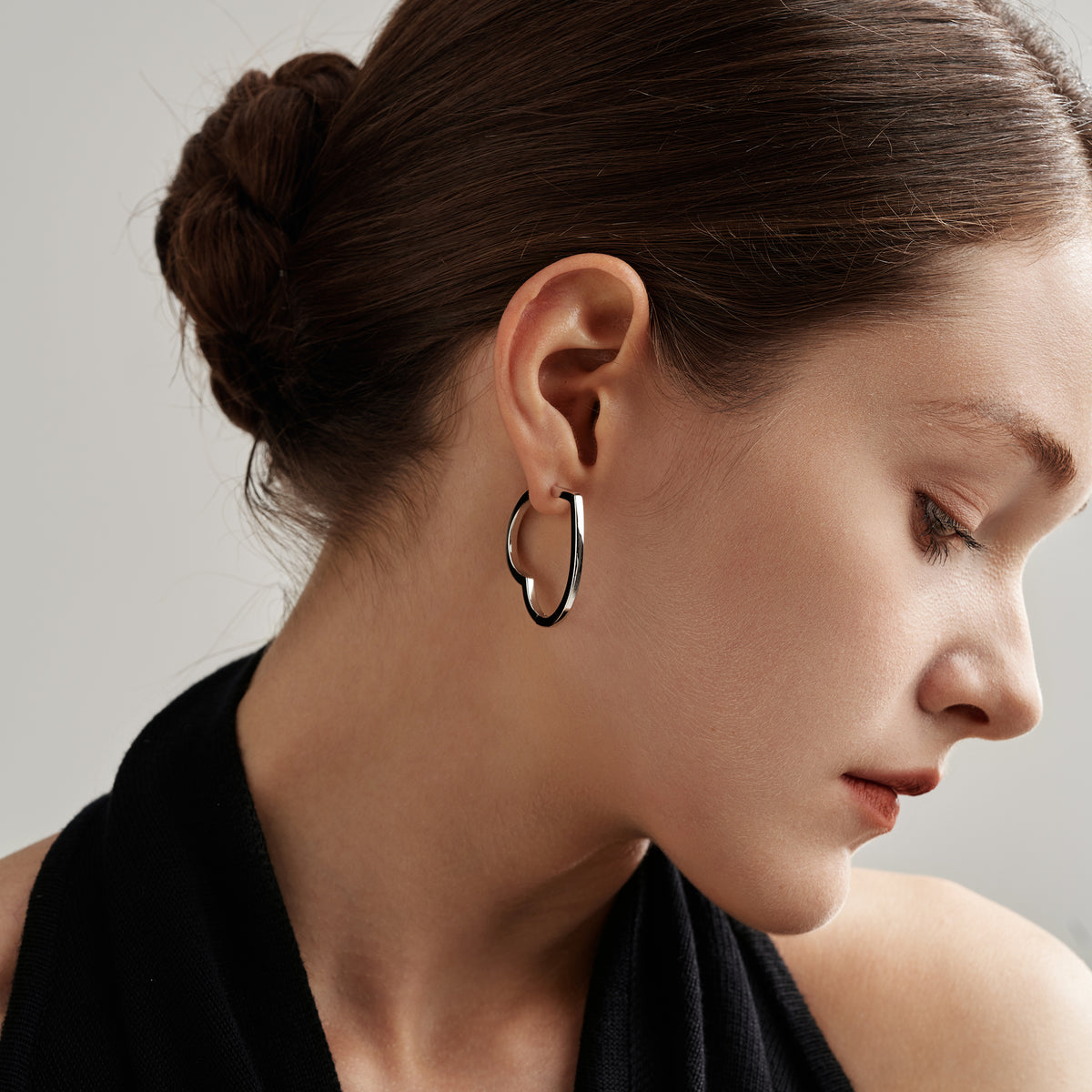 Heart Large Hoop Earrings