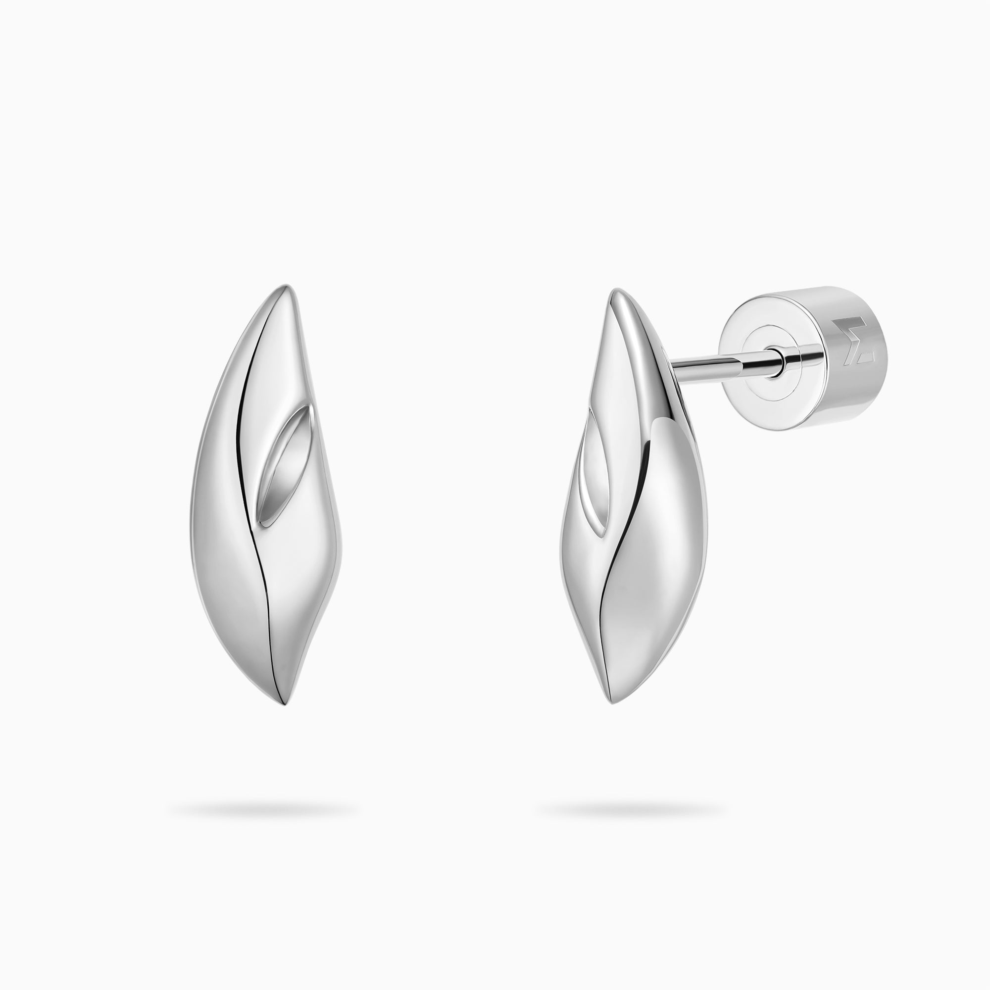 Double Leaf Stud Earrings