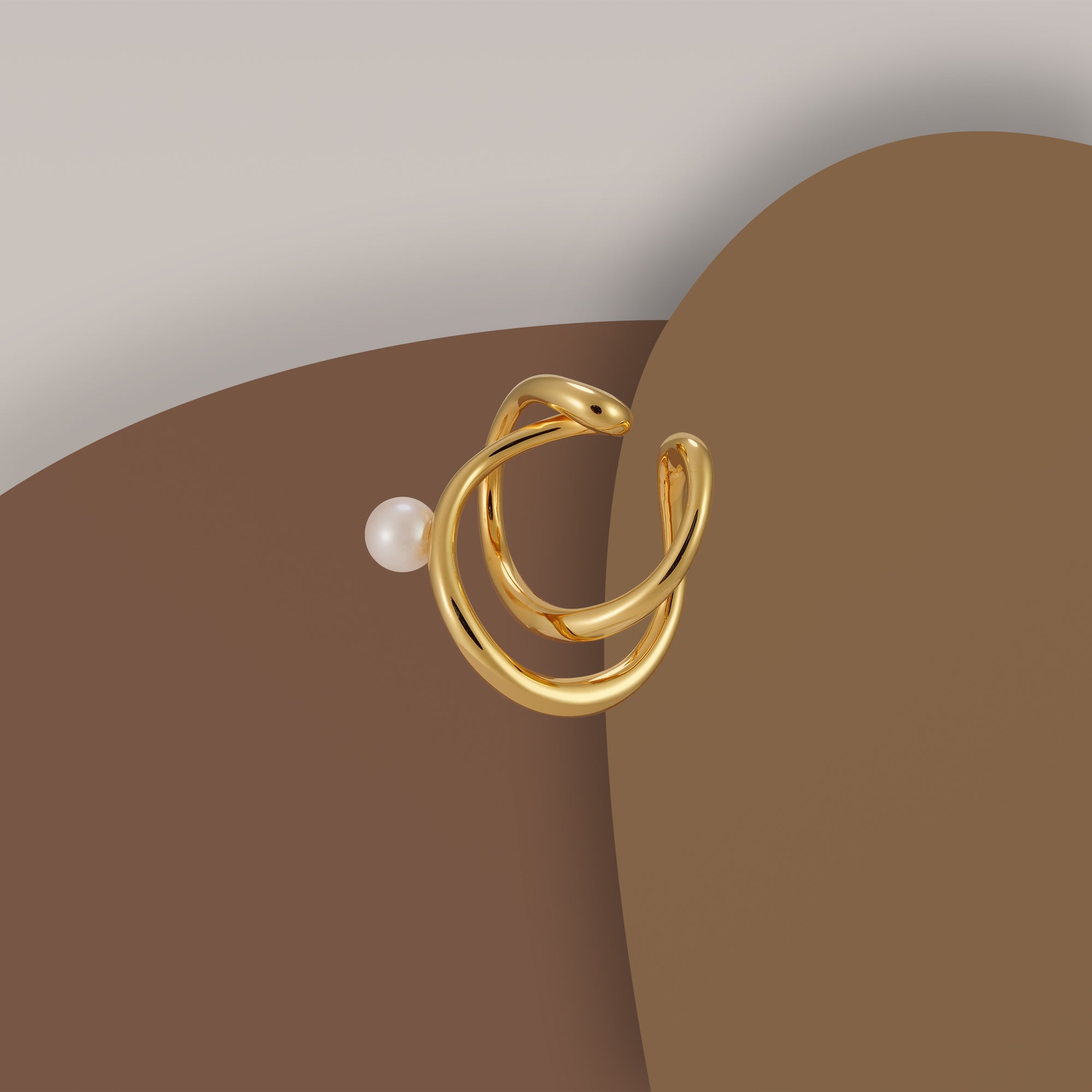 Infinity Pearl Ear Cuff