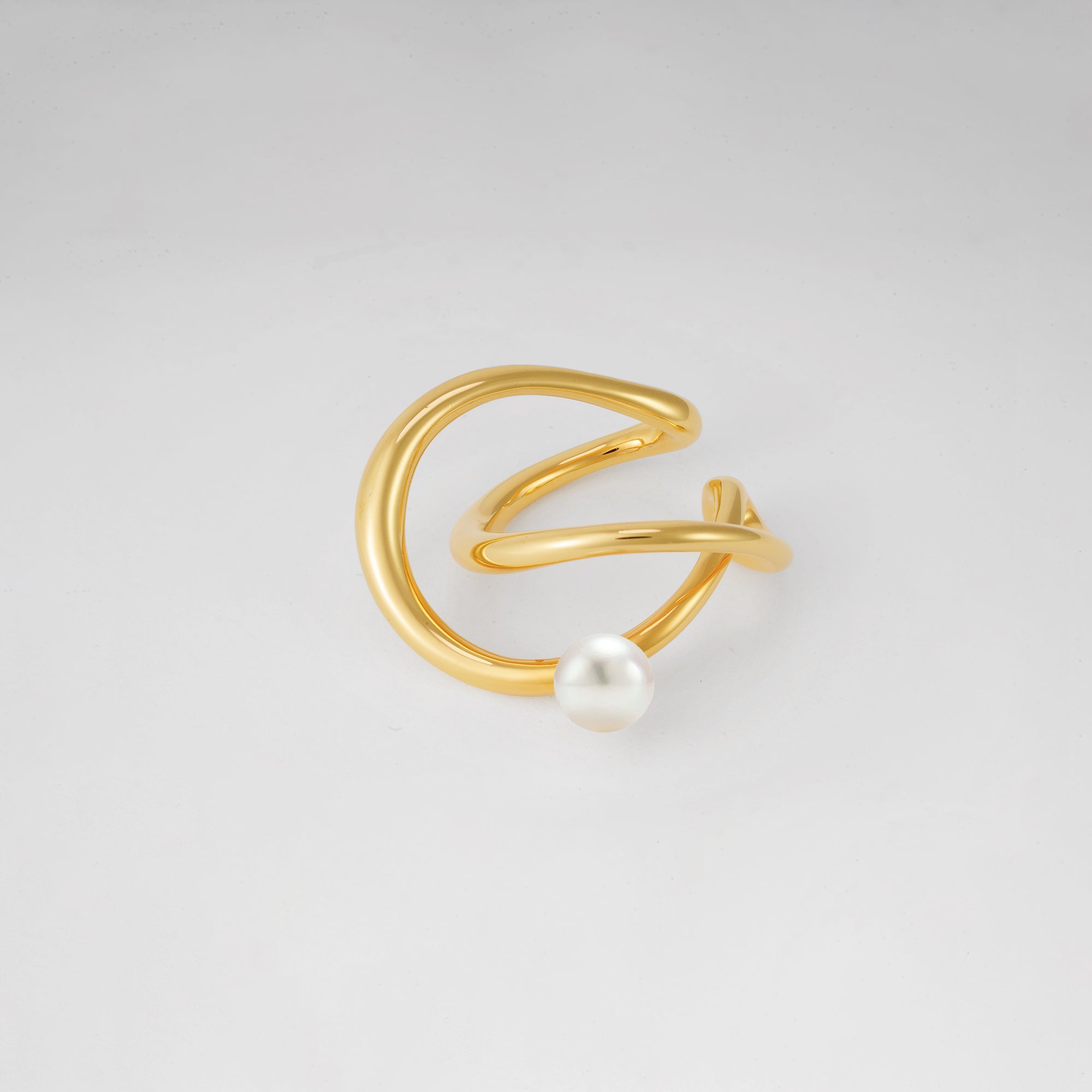 Infinity Pearl Ear Cuff