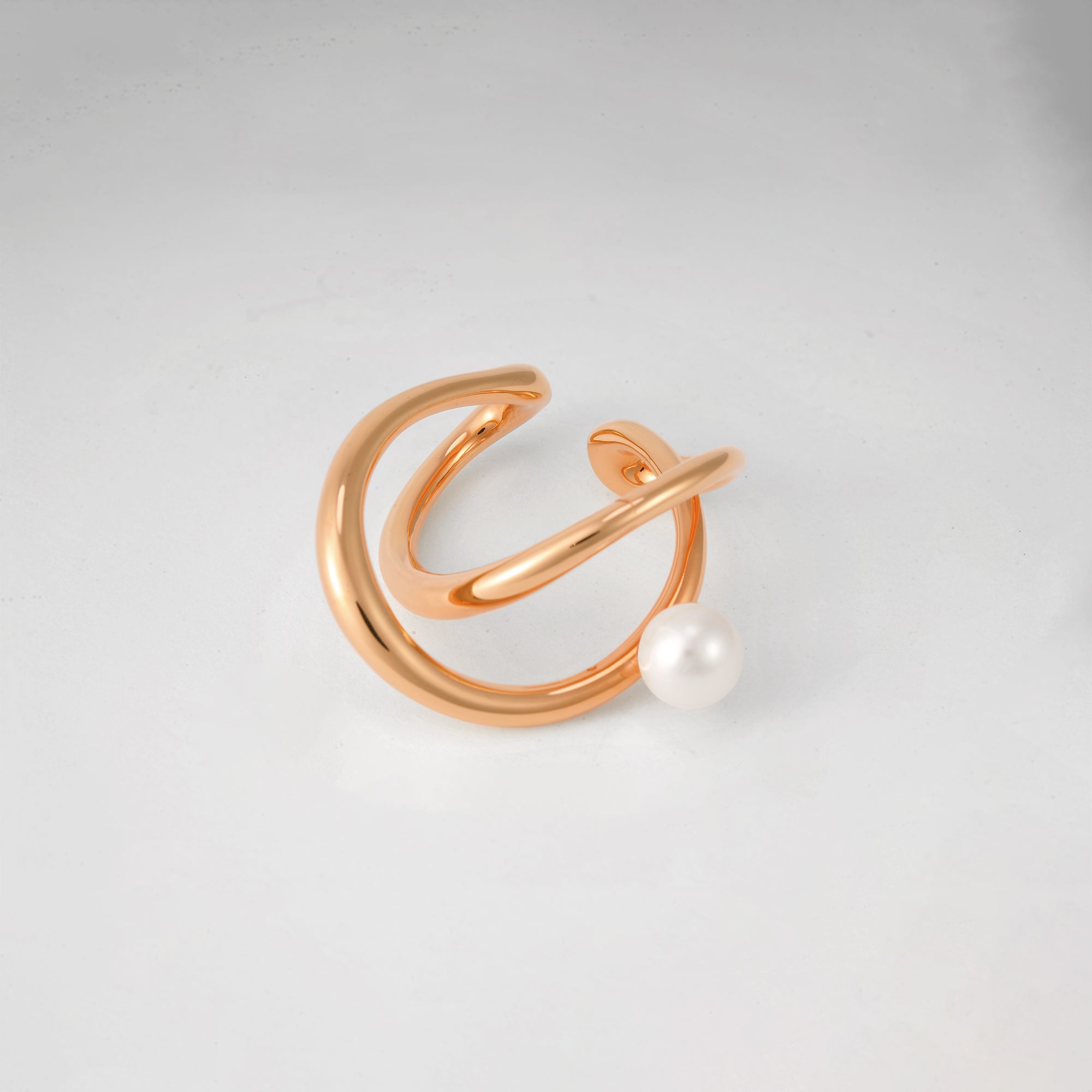 Infinity Pearl Ear Cuff