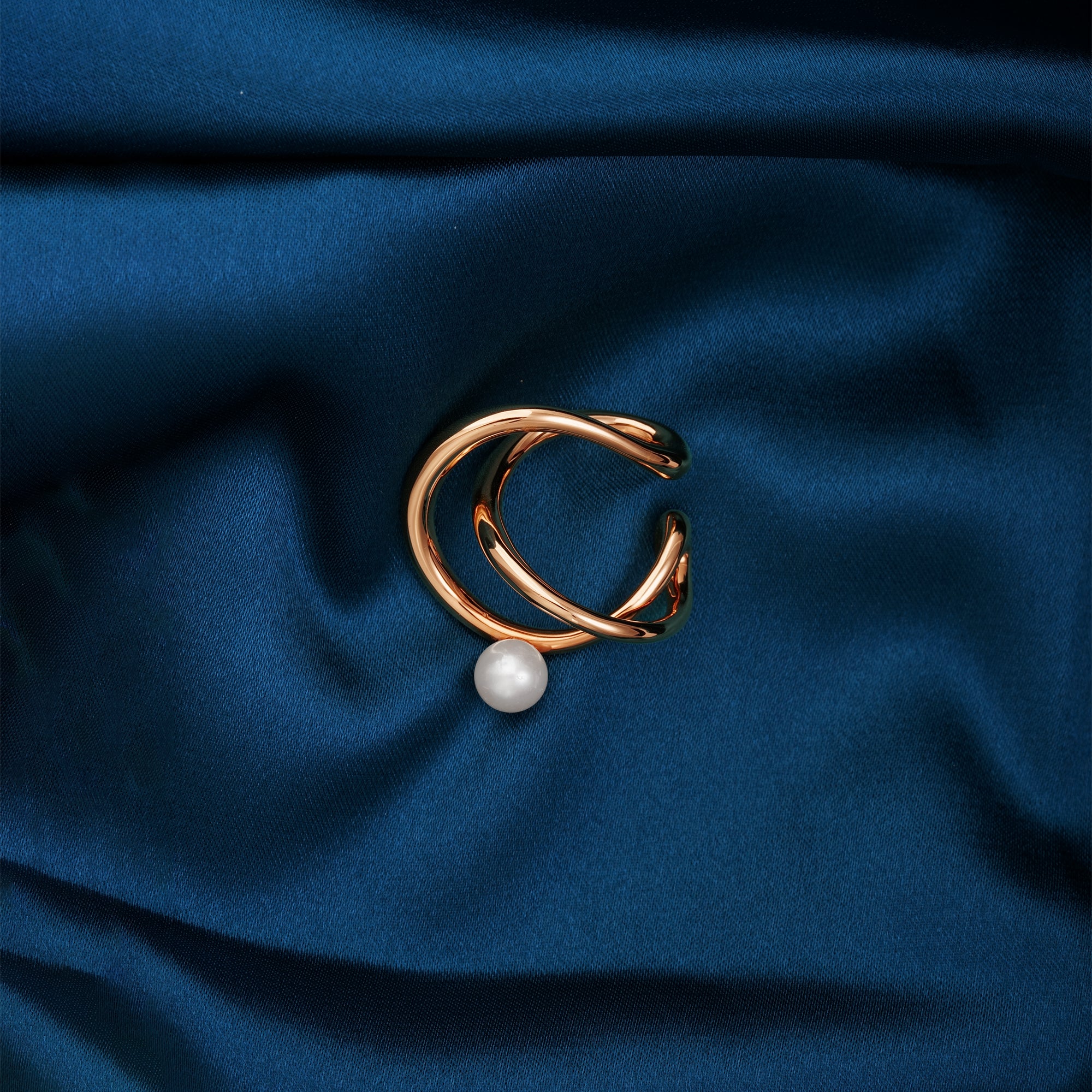 Infinity Pearl Ear Cuff