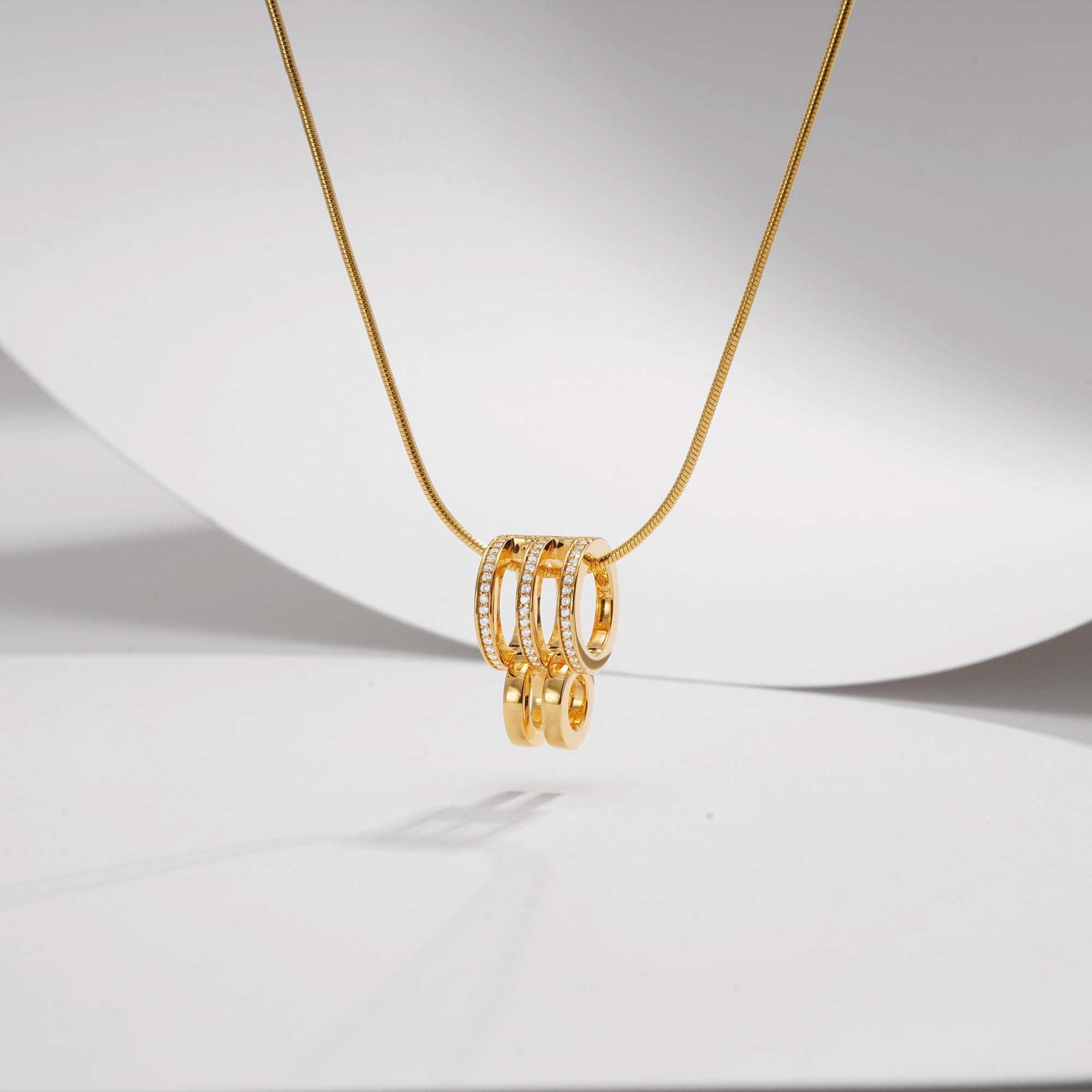 Kinetic Multi Hoop Necklace