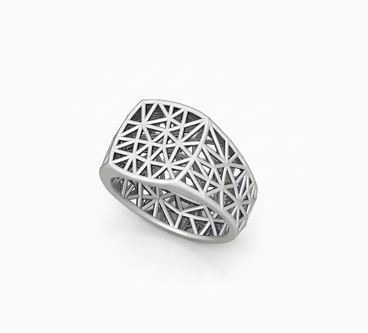 Mesh Flat Top Ring