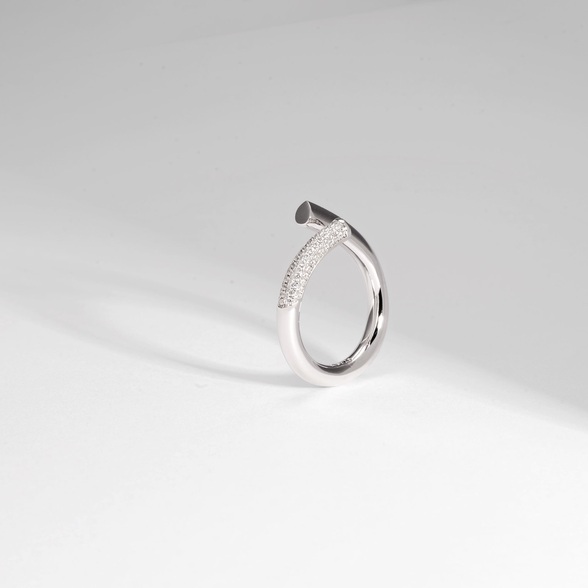 Open Twist Waterdrop Ring