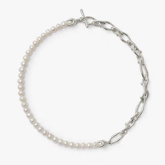 Pearl and Chain Necklace