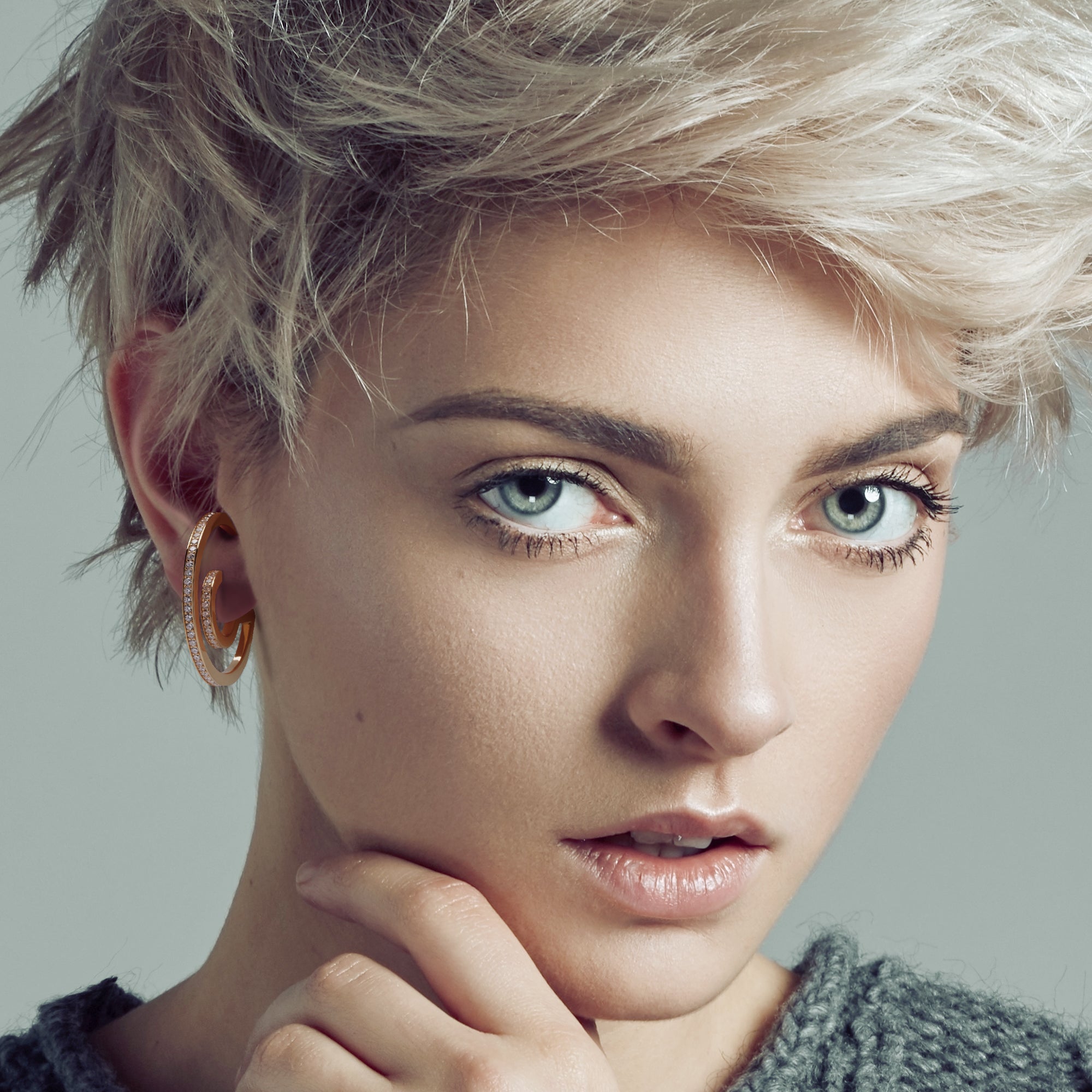 Unique Open Hoop and Huggie Earrings