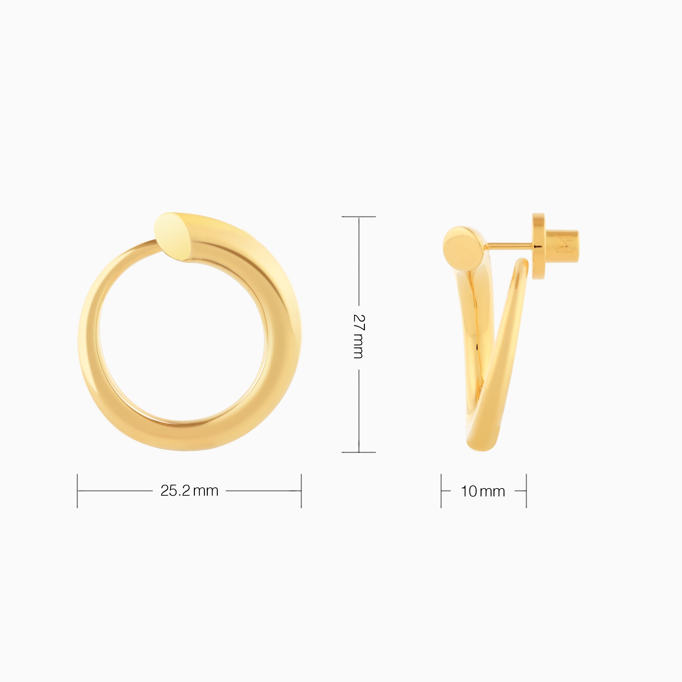 Graduated Hoop Earrings
